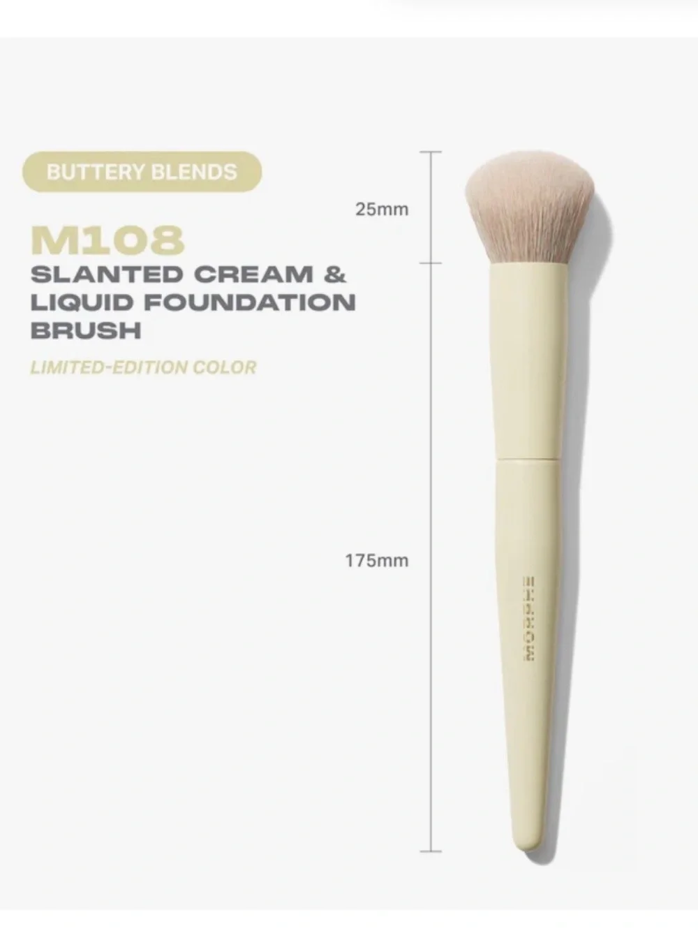 New!! Morphe BUTTERY BLENDS M108 SLANTED BRUSH